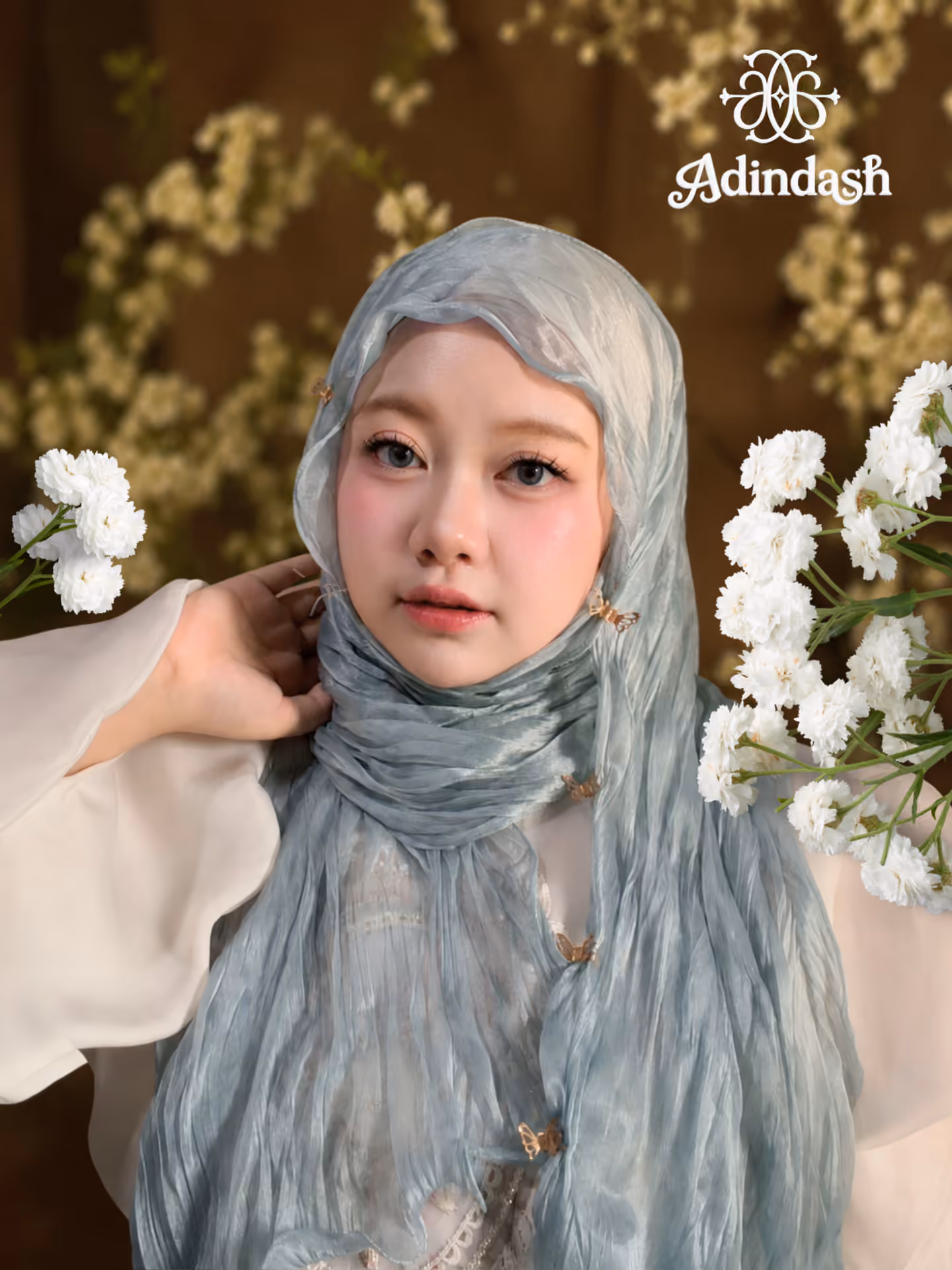 Blue Whisper hijab
